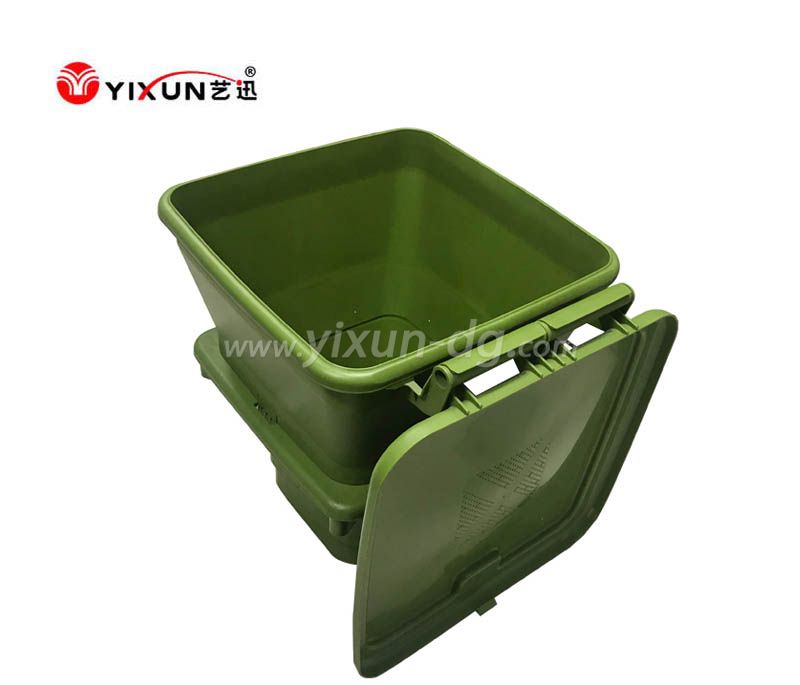 Custom plastic injection mould for green plastic dustbin