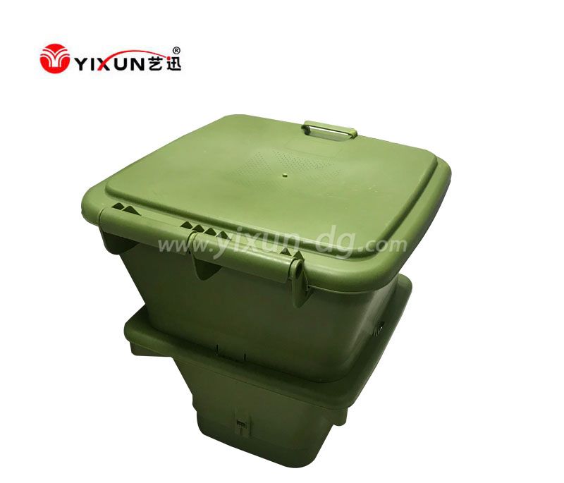 Custom plastic injection mould for green plastic dustbin