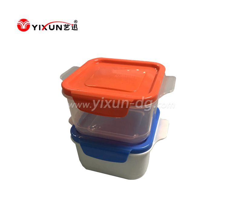 Plastic sealed plastic crisper box for injection molding and mould