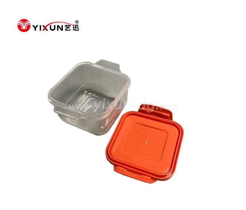 Plastic sealed plastic crisper box for injection molding and mould